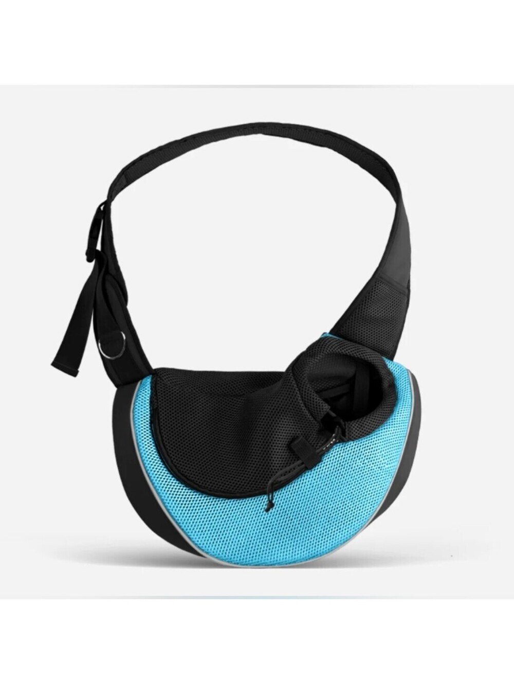 NWOT Yudodo Small Dog & Cat Sling Carrier Breathable Mesh Blue, Small